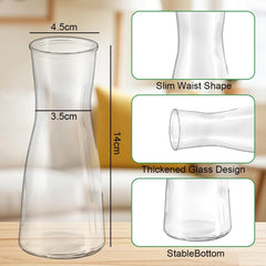 12x CEWROM mini steklena vaza 14cm