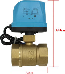 OOMVARMER 220 V 2-potni motorni krogelni ventil 1 1/4 palca
