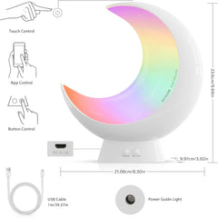 ECOLOR pametna RGB LED namizna svetilka z aplikacijo in dotikom
