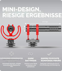 MOVO X1-MINI shotgun mikrofon za kamere in telefone