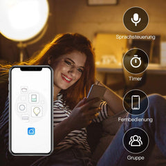 2x AOYCOCR Wi-Fi pametna vtičnica 230 V/10 A z Alexa in Google Home