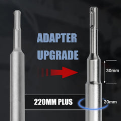 MOXPIFY vrtalni set SDS Plus Ø 100 mm z adapterjem in centrirnim svedrom
