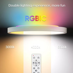 YILAIE LED stropna svetilka RGB 24W 30cm z daljincem
