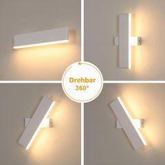 PHEASHINE vrtljiva LED stenska svetilka 3000K