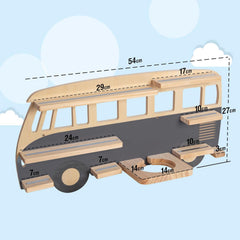 TODECO Tonie stenska polica  v obliki avtobusa za Toniebox figure