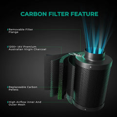 Mars Hydro filter z aktivnim ogljem 100 mm za nadzor vonjav