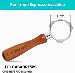 CASABREWS CM5418 brezdni portafilter s sitom in puck screenom 51mm