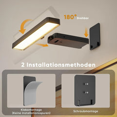 2x Görvitor LED svetilka za slike brez vrtanja z daljincem