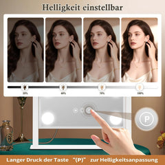 PEDOMIROR Hollywood LED ogledalo 30 × 36 cm