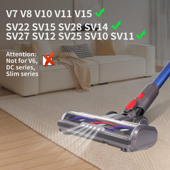 FEVORCS nadomestna talna krtača z LED osvetlitvijo za Dyson V7 V8 V10 V11 V15 SV18