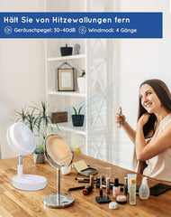 PRIMEVOLVE Teleskopski prenosni talni ventilator z daljinskim upravljanjem z 4 hitrostmi