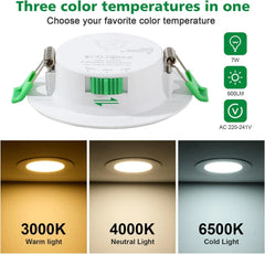20x FYNOKST 88 mm LED vgradni reflektor 7 W IP44