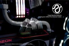 LINKUP 30 cm PSU Razširitveni Kabel - Komplet z vodili