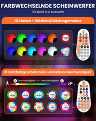 2x MEIKEE RGB LED reflektor s daljinskim upravljačem