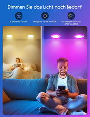 3x AIGOSTAR pametna RGB LED vgradna svetilka 15W IP44