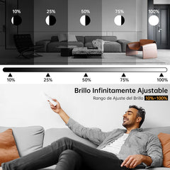 2x TAIPOW LED stropna svetilka z daljincem, 3000–6500K