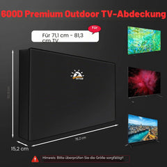 Zettum Zaščitna prevleka za TV 28–32″ črna
