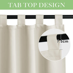 KGORGE kratke termo rolo zavjese s trakami – set od 2, 140 × 100 cm