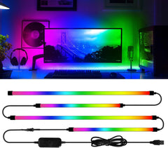 AURORIONCG 4-stranski USB RGBIC LED trak za 24" monitor