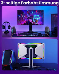 AURORIONCG 4-stranski USB RGBIC LED trak za 24" monitor