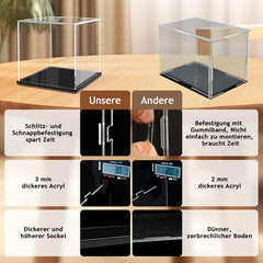 JUJOMAT akrilna vitrina za zbirateljske predmete 30 × 20 × 20 cm