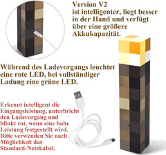 HLMNAKE LED stenska svetilka bakla 28 cm z daljincem