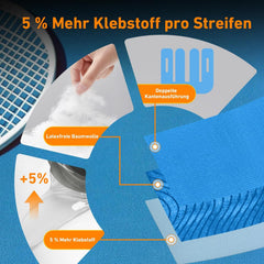 18x KTQUICK predrezan kineziološki trak za koleno