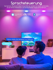3x AIGOSTAR pametna RGB LED vgradna svetilka 15W IP44