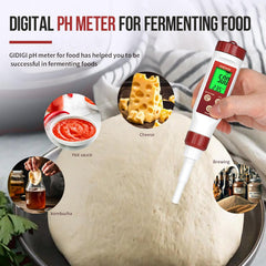 GIDIGI digitalni pH metar hrane za fermentaciju i kuhanje