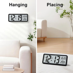 LAFOCUSE digitalna LCD ura z datumom in temperaturo 21,6cm