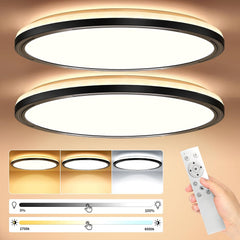 2x TAIPOW LED stropna svetilka z daljincem, 3000–6500K