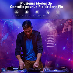 PROPULSION LIFE DMX Disco LED Luč z 9 RGB Lečami
