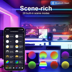 Pametna Bluetooth RGB LED žarnica - komplet 6 kosov