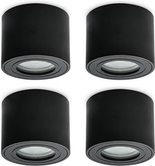 4x KYOTECH nadgradno stropno ohišje za LED modul Ø80×65mm