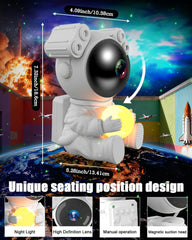MYSTILUCK astronavtski projektor zvezdnega neba z luno
