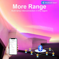 GY pametna projektorska svetilka sončnega zahoda 360° z Bluetooth Mesh