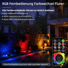 HEKEE 40 W RGBW LED reflektor IP66 z daljincem