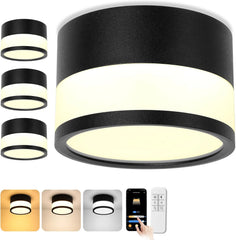 4x URING 109 mm LED zatemnitvena stropna svetilka 2700–6500 K