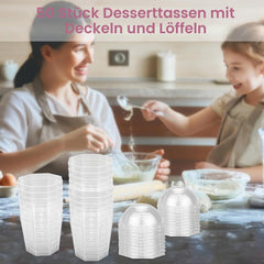 50x YANCLIFE mini posodica za sladice s pokrovom 160ml