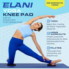 2x ELANI silikonska podloga za kolena za jogo in pilates