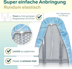 TIMBLEY L turbo presvlaka za dasku za glačanje – 120 × 45 cm