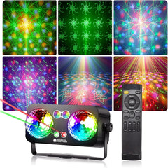 TOMSHINE 6-v-1 disko LED luč z daljincem