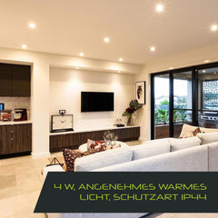 LUMARE Vgradna ekstra ploska LED svetilka Lumare 4 W