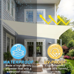 Sunnylaxx Pravokotno senčilo 3 × 5 m – krem