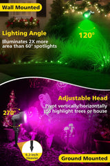 2x T-SUN RGB LED zunanji reflektor z Bluetooth upravljanjem