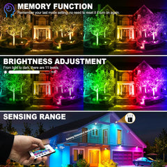 RIGIDON 100 W RGB LED reflektor z daljinskim upravljalnikom in 16 barvami svetlobe