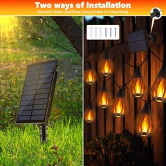 JOOMER 12,2 m solarna LED svetlobna veriga s 15 plameni