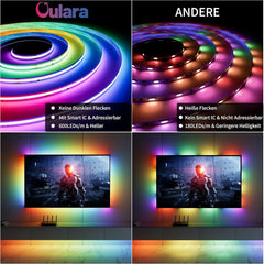 OULARA 3m USB RGBIC COB LED trak
