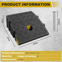 LSGCQ prenosna pragovna rampa 25 × 27 × 11 cm