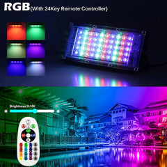 ELEGANTED 150 W RGB LED reflektor z daljincem